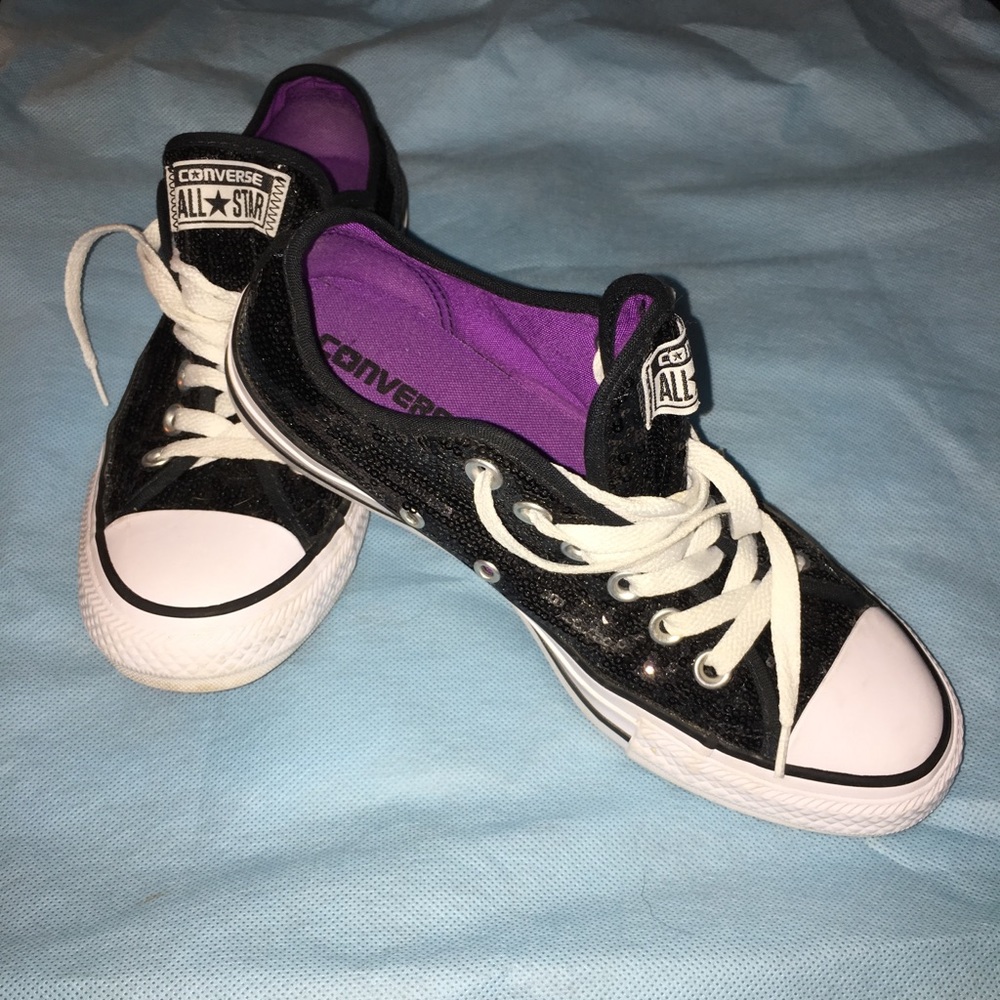 Ladies Converse Sequined Shoes